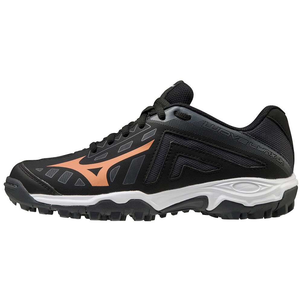 Zapatillas De Hockey Mizuno Wave Lynx Hombre Negras/Blancas España TBFC-02679